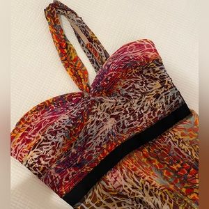 BCBG Max Azaria Floor-Length One-Shoulder Gown